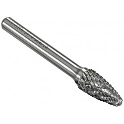 Premium Carbide Burr SF-1 DC 1/4"x5/8"x1/4" RND NOSE TREE Double Cut - *TYROLIT