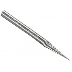 Premium Carbide Burr SM-1 DC 1/4"x1/2"x1/4" POINTED CONE Double Cut - *TYROLIT