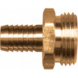 Water Hose Barb Connector - Male - Brass / 193 Series