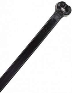 Standard-Duty Metal Tooth Cable Ties - 11" - Black