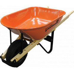 Wheelbarrow - 6 cu. ft. - Orange - Steel / W000427N