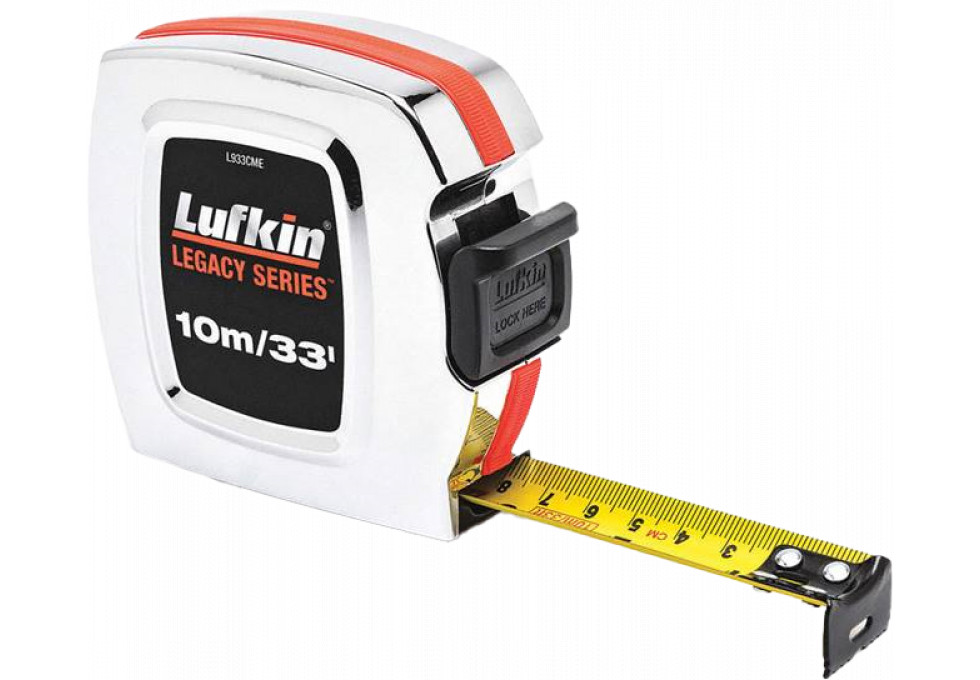 GCP Products 10M 33Feet Retractable Tape Measure Griplock Imperial Metric  Measuring Metres