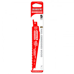 6" Bi-Metal Recip Blades for Nail Embedded Wood (5 pk)