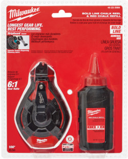 Chalk Line Kit w/ Red Chalk - 100' - / 48-22-3986