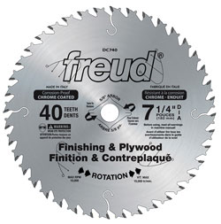 Circular Saw Blade - 7-1/4" - 40T / DC740A