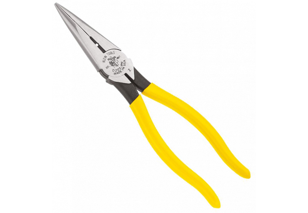 J Harlen Co. - Klein 8-inch Long Nose Side Cutting Pliers D203-8