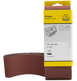 Cloth Sanding Belts - 3" x 18" - 120 Grit (3 PK)