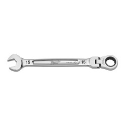 15mm Flex Head Ratcheting Combination Wrench