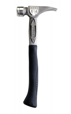 TiBone MINI-14 oz Smooth Face Hammer with 16 in. Curved Titanium Handle