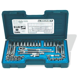 Chrome Socket Set - 3/8" - 6 Point / 12844 *44 Pc