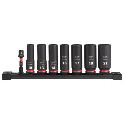 8PC SHOCKWAVE™ Impact Duty™ 3/8" Drive Metric Deep 6 Point Socket Set