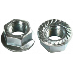 Serrated Locking Flange Nuts / ZINC - #10-32