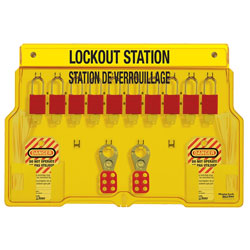 Lockout Station - 10-Lock - Keyed Different