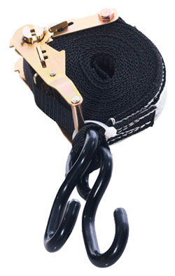Ratchet Tie Down Strap - 1" - S Hook / RATCHET1 Series Ratchet Tie Down Strap - 1" - S Hook / RATCHET1 Series