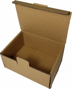 Corrugated Box - 6" x 4-3/4" x 3" - Brown / #B