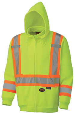 Safety Hoodie - Poly Fleece - Hi-Viz Yellow / 6925 Series