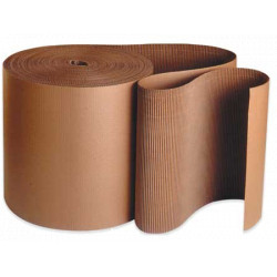 Corrugated Cardboard - Single Face - 20-26 Lbs. - Brown / CB Series (250'/RL) *REGULAR DUTY