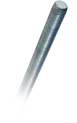 Threaded Rod 1-1/8" UNC - Grade A / Zinc