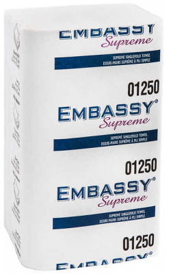 Paper Towel - Singlefold - White / 01250 *EMBASSY® SUPREME