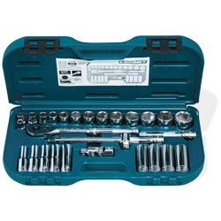 Chrome Socket Set - 1/2" - 6 Point / 13628 *28 Pc