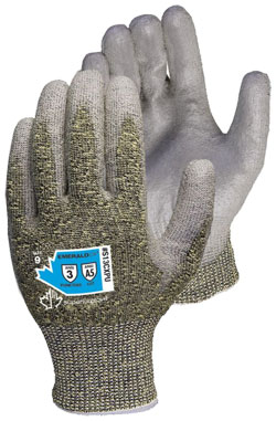 Palm Coated - A5 Cut - Kevlar/Stainless Steel / S13CXPU Series *EMERALD CX