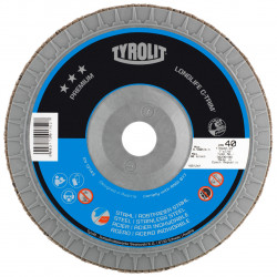 Premium Flap Disc-Plastic Backed-C-Trim 7"x7/8" TYPE 29 ZA 40 - *C-TRIM