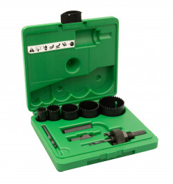 9-Piece Plumber's Hole Saw Set with 3/4" - 2-1/4" Saws