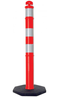 Reflective Traffic Post Delineator w/ Base