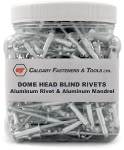 Dome Head Blind Rivets - 1/8" dia. / ALUM - ALUM Mandrel (JUG)