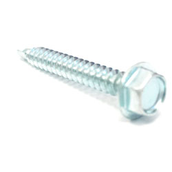 Hex Washer Head #10 Hex Head Tek Screws / Zinc (BULK)