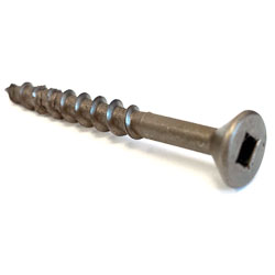 Flat Head #10 Roberston Wood Screws / Lubricized® (BULK)