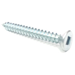 Flat Head #6 Robertson Wood Screws / Zinc (PKG)