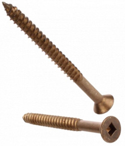 Flat Head #8 Robertson Wood Screws / Lubricized® (BULK)