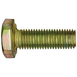 5/8" Yellow Zinc UNC UNF Hex bolts Set Screws & Full Nut & spring & Flat Washers 