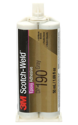 3M™ Scotch-Weld™ Epoxy Adhesive, DP190, grey, 1.69 fl. oz. (50 ml) - Grey