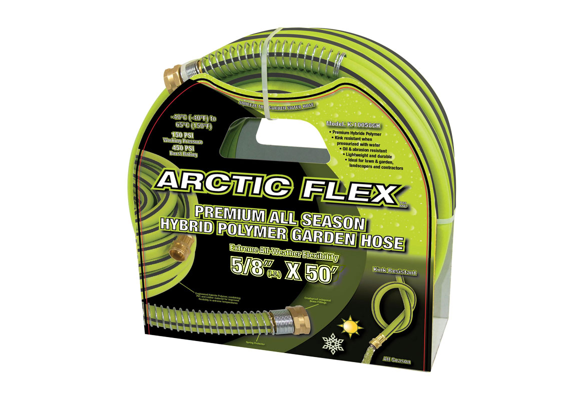 King Canada Water Hose 5/8" Black & Green Hybrid Polymer / K58GH