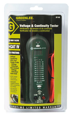 Greenlee GT-95 Voltage Tester with LED and GFCI
