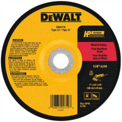 7" x 1/4" x 7/8" High Performance Metal Grinding Wheel