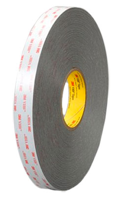 Double-Sided Tape - 1" - Foam - Grey / RP16 *VHB