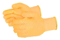 Fabric Gloves - PVC Cross - Poly/Cotton / 13 *TIGER PAW