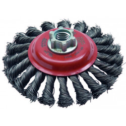 Twist Knot Saucer 5"x5/8"-11 .020 Wire Stainless - *TYROLIT
