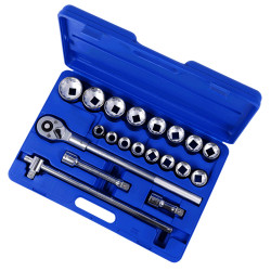 21 PC 3/4" DR SAE Socket Wrench Set - 12 Point - *JET