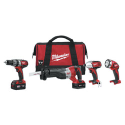 M18™ Cordless Lithium-Ion 4-Tool Combo Kit 2696-24