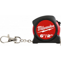 Tape Measure - Keychain - 6'/2M - Imperial & Metric / 48-22-5506