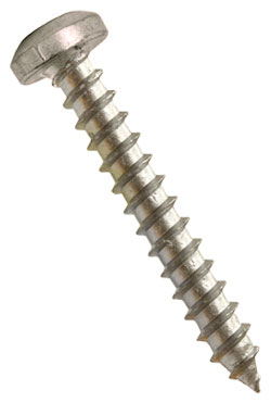 Pan Head 10-16 Robertson Sharp Point Screws / RUSPRO® Coated (BULK)