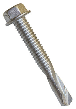 Hex EPDM Washer Head 1/4-28 Self-Drilling TEK Screws / RUSPRO® Coated 