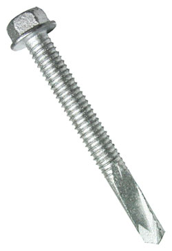 Hex Washer Head 1/4-28 Self-Drilling Extra Drill TEK Screws / RUSPRO® Coated (BULK)