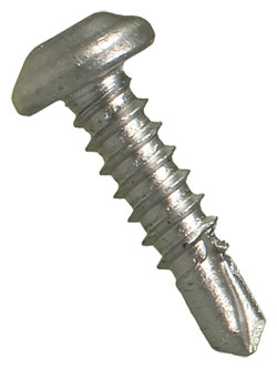 Pan Head 10-16 Robertson TEK Screws / RUSPRO® Coated 410 Stainless Steel (JUG)