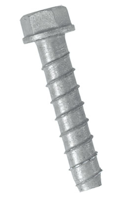 Hex Head TORPEDO® Bolt 1/4" - Galvanized Carbon Steel / UTB