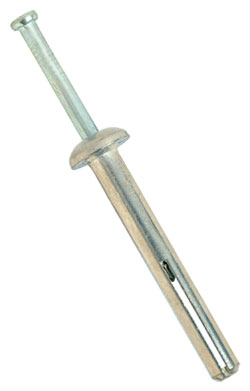 Zamac Pin Bolt Anchor - 1/4" Zinc Plated Steel / ZAM (PKG)
